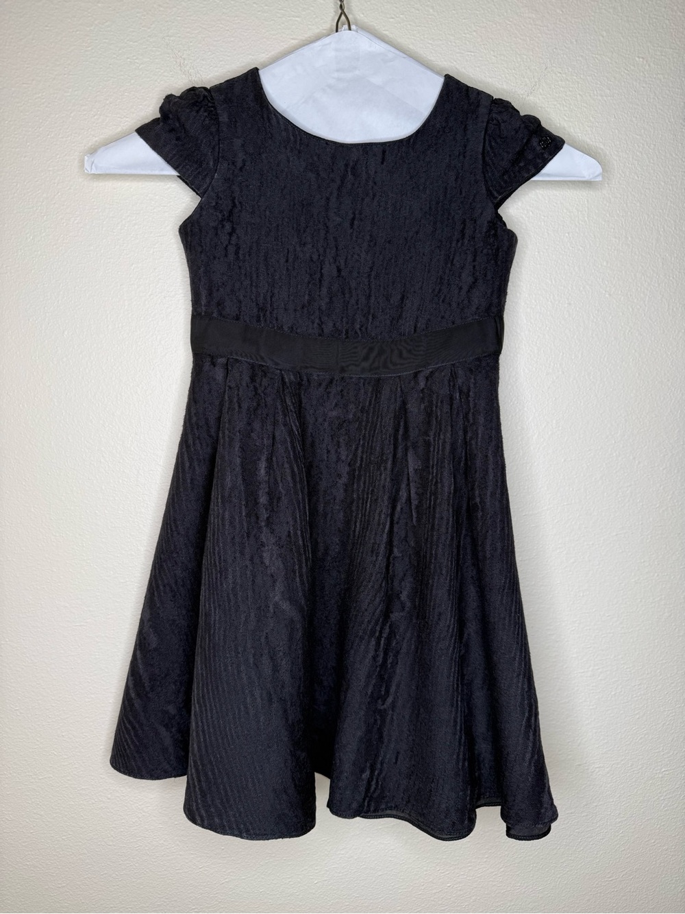 Gucci Girls 5 Black Wool Silk Dress 353291 ZB314 2014 Made Italy